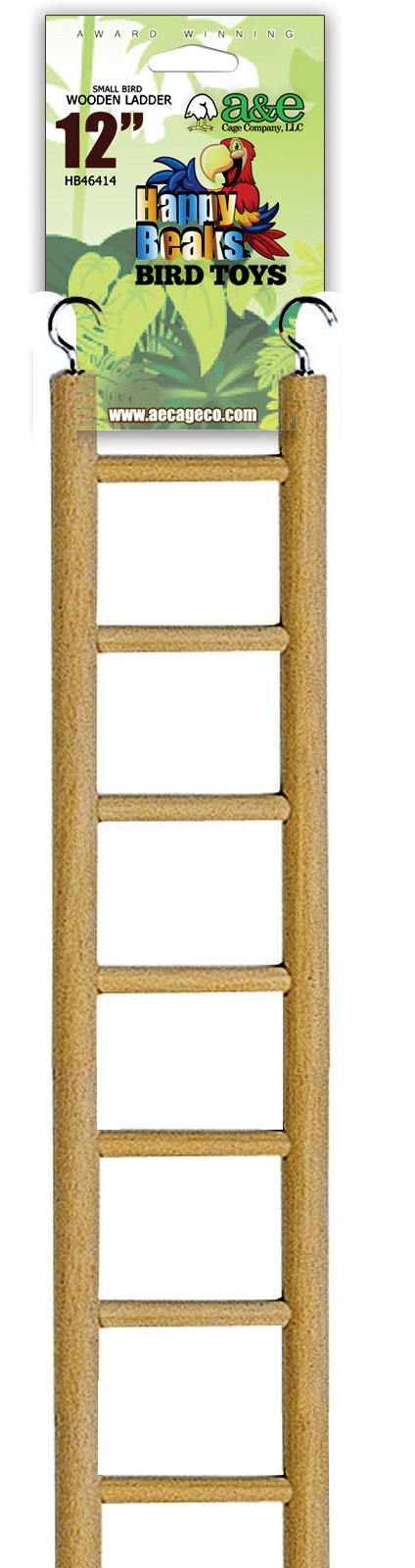 Small Bird Wooden Hanging Ladder