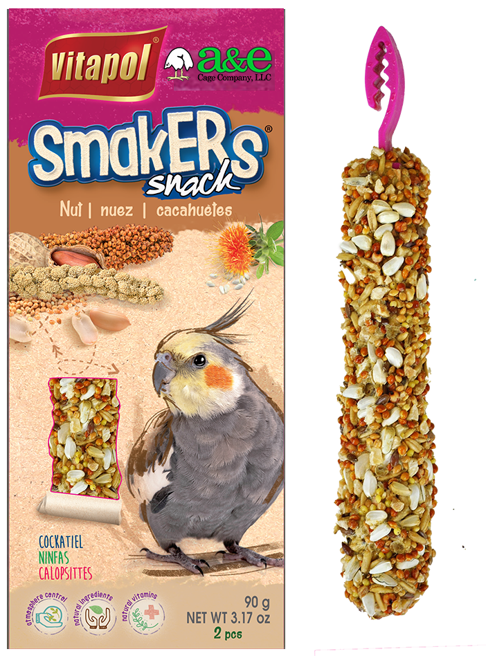 Smakers Treat Stick Cockatiel Nut Twin Pack