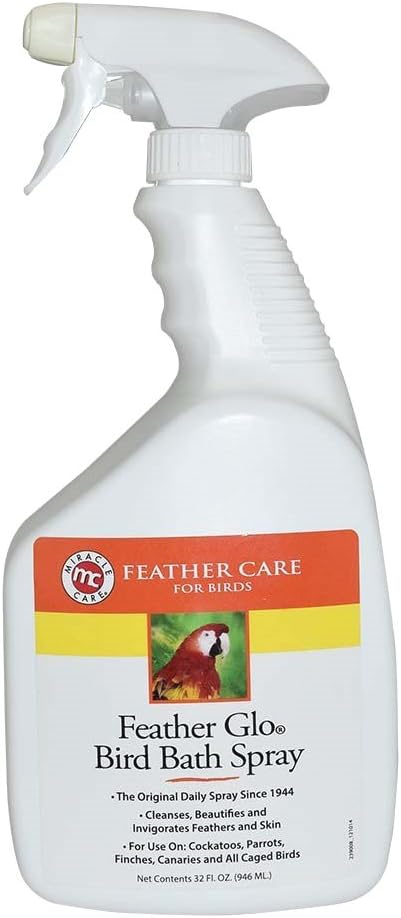 Miracle Care Feather Glo Bird Bath Spray, 32-Oz