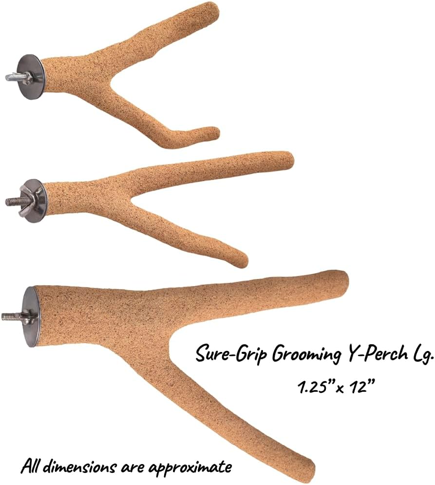 Sure-Grip Grooming Y-Perch Lg