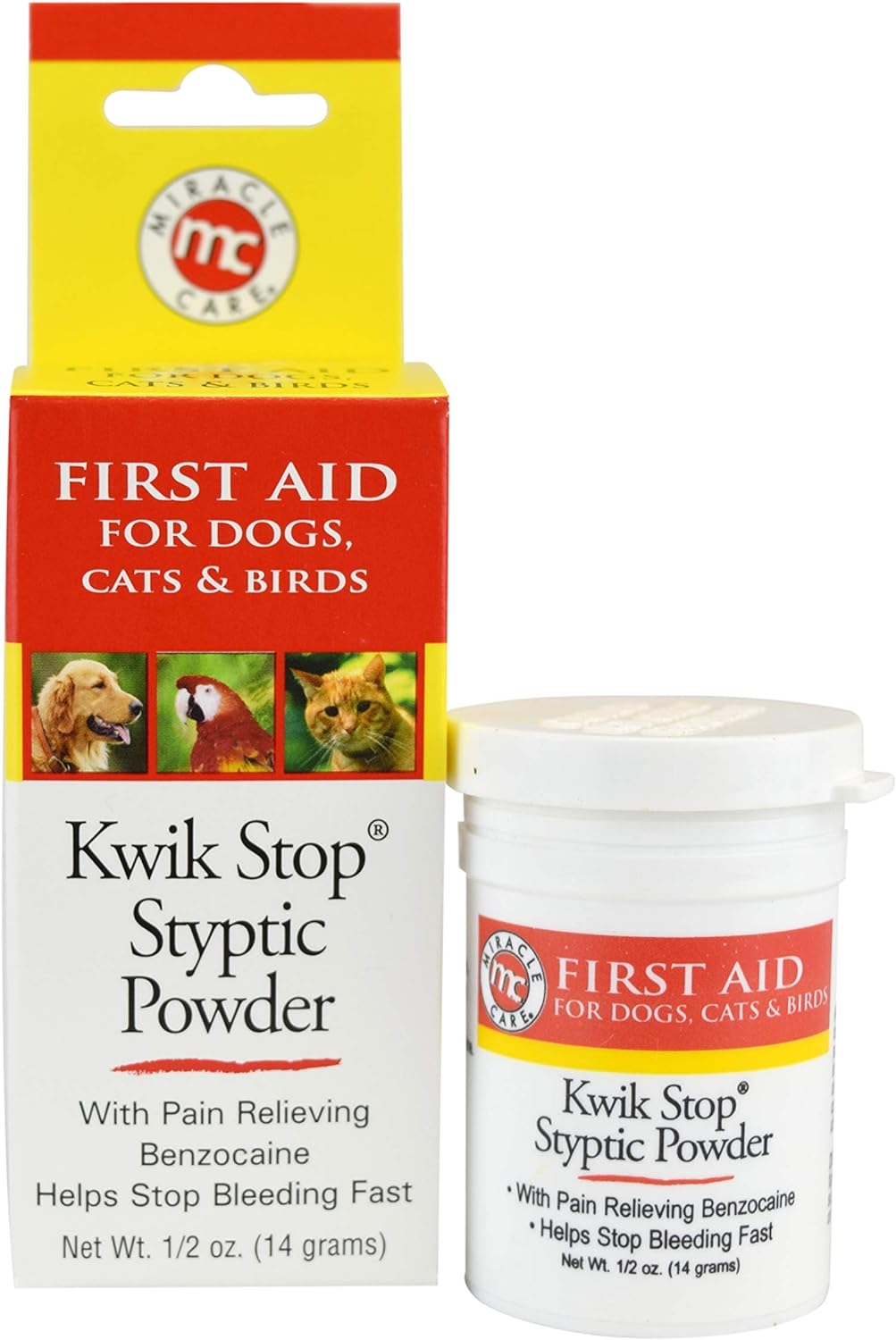 Miracle Care Kwik Stop Styptic Powder 0.5oz