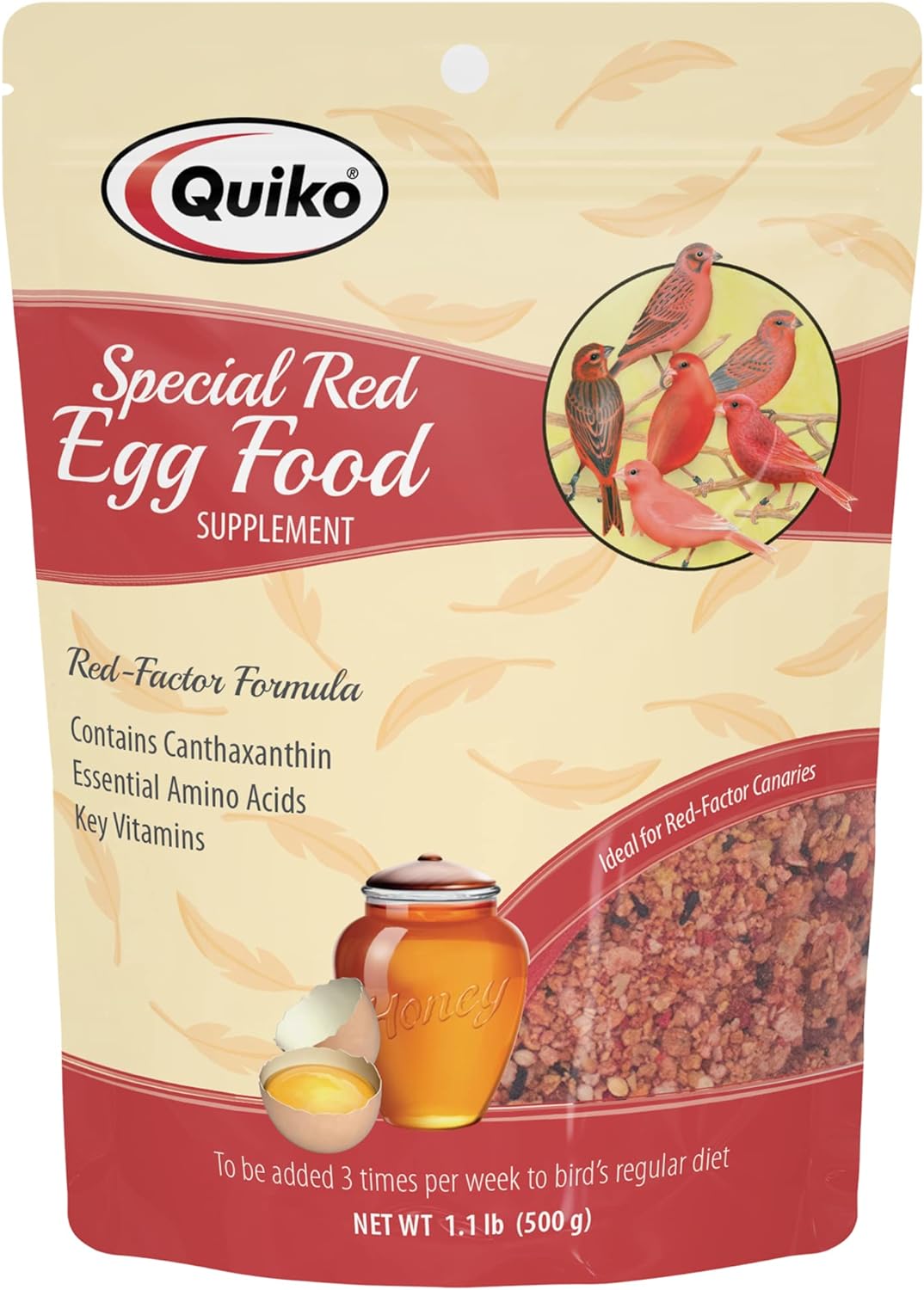 Suplemento alimenticio Quiko Special Red Egg, 1.1 libras 