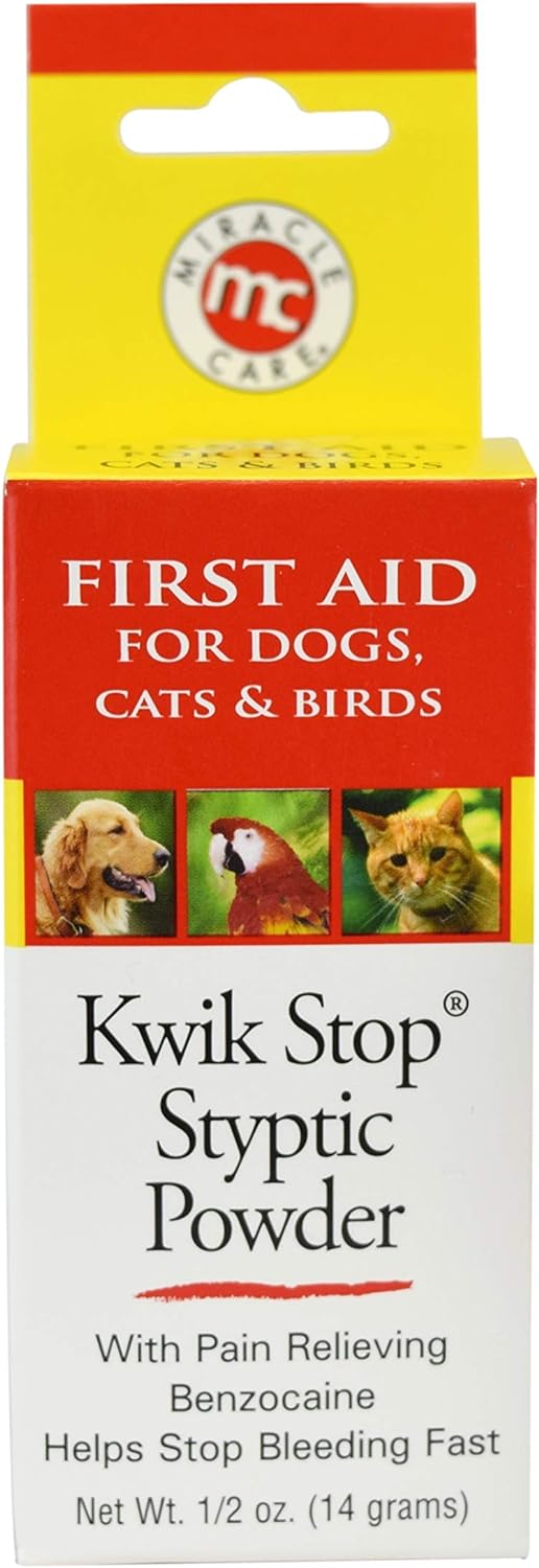 First Aid For Birds - Miracle Care Kwik Stop Styptic Powder 0.5oz ...