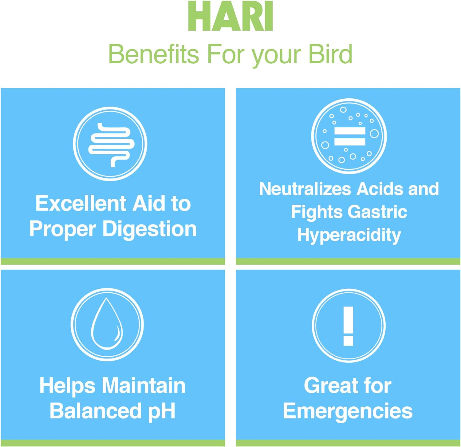 HARI Charcoal - Coconut Derived Activated Charcoal Bird Aid