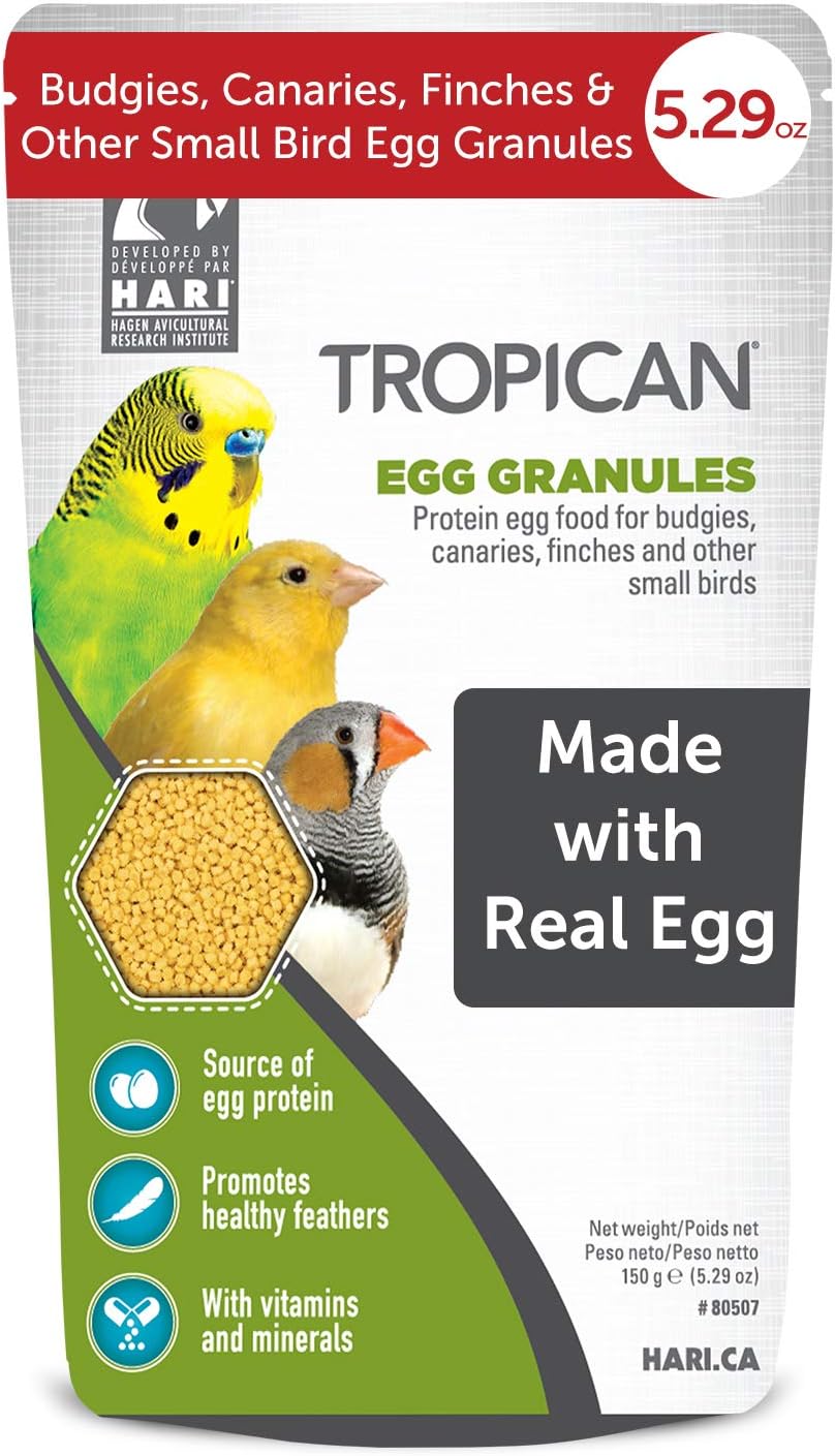 Alimento para pájaros Tropican Egg Granules 5.29-oz