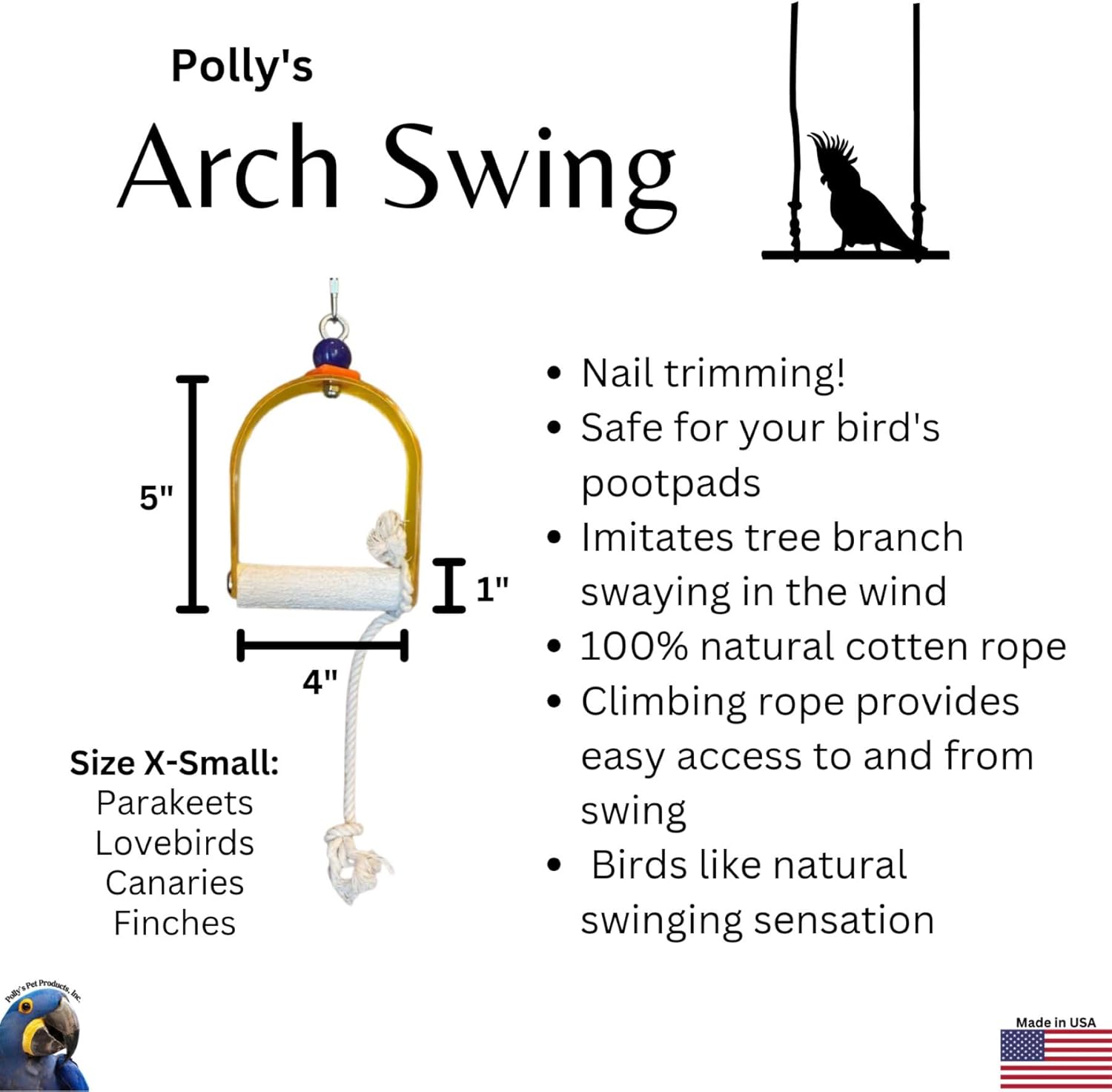 Bird Arch Swing X Small