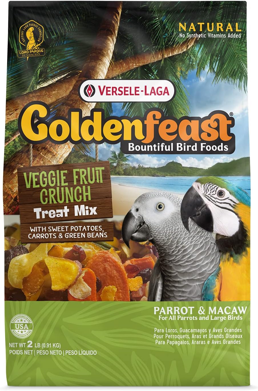 Goldenfeast Veggie Fruit Crunch Treat Mix, 2-lb