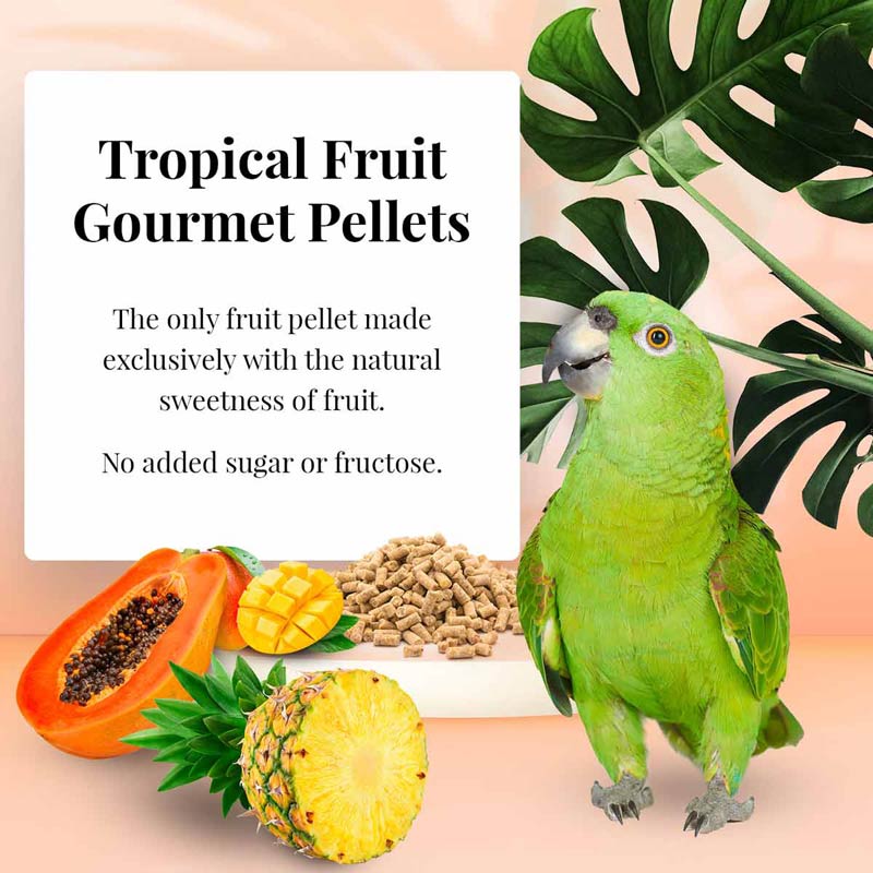 Parrot Tropical Fruit Gourmet Pellets 1.25lb 