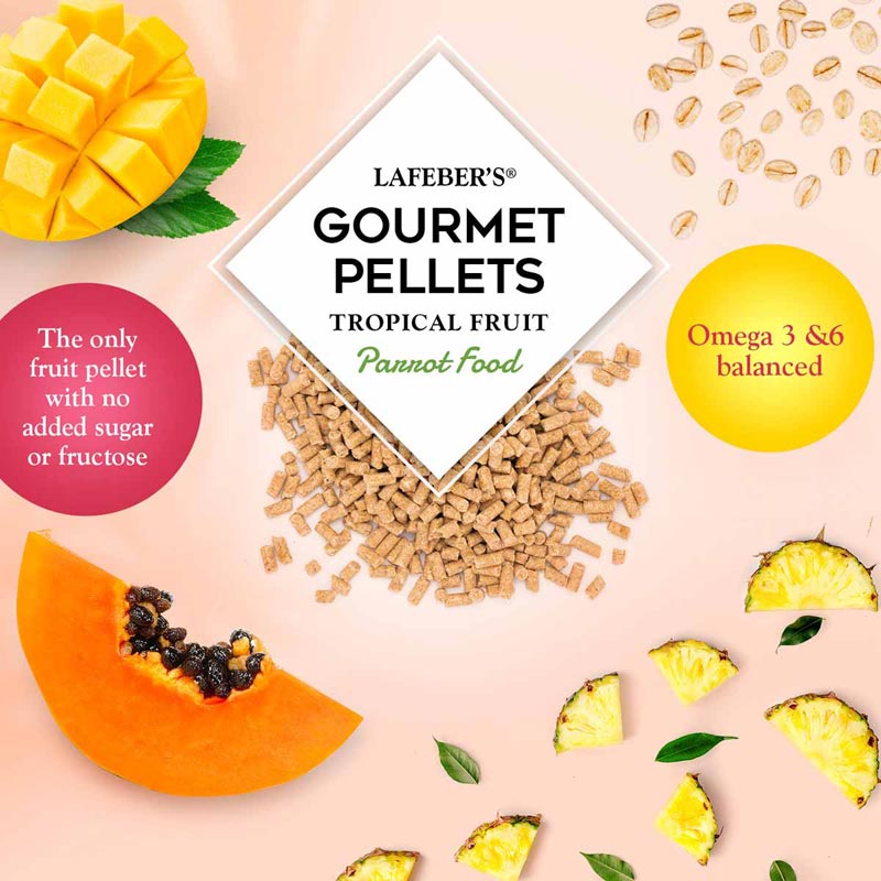 Parrot Tropical Fruit Gourmet Pellets 1.25lb 