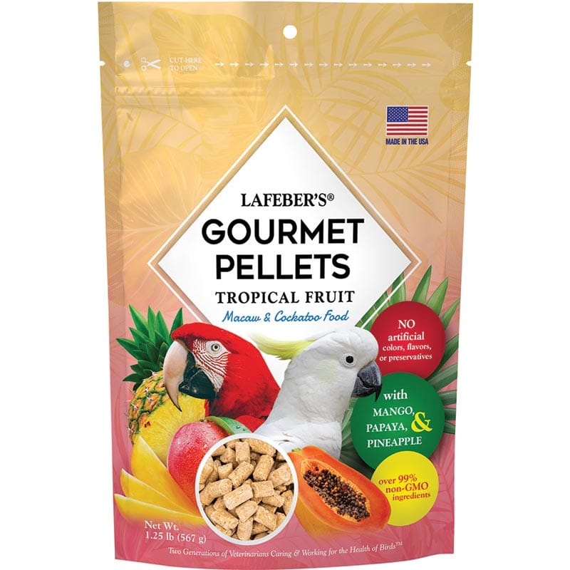 Macaw Tropical Fruit Gourmet Pellets 1.25lb