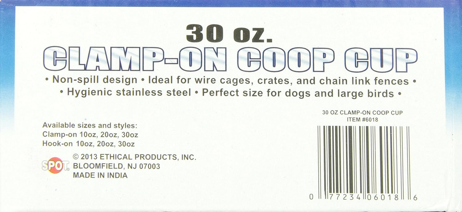 Stainless Steel Clamp On Coop Cup 30-oz