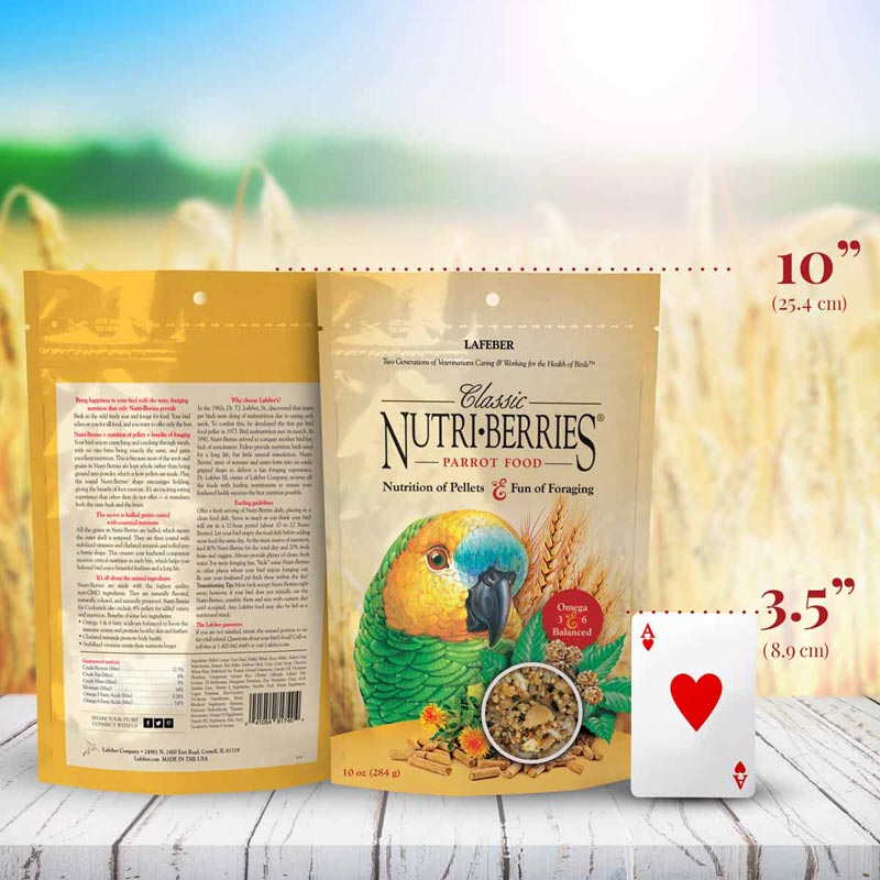 Parrot Nutri-Berries, 10 onzas