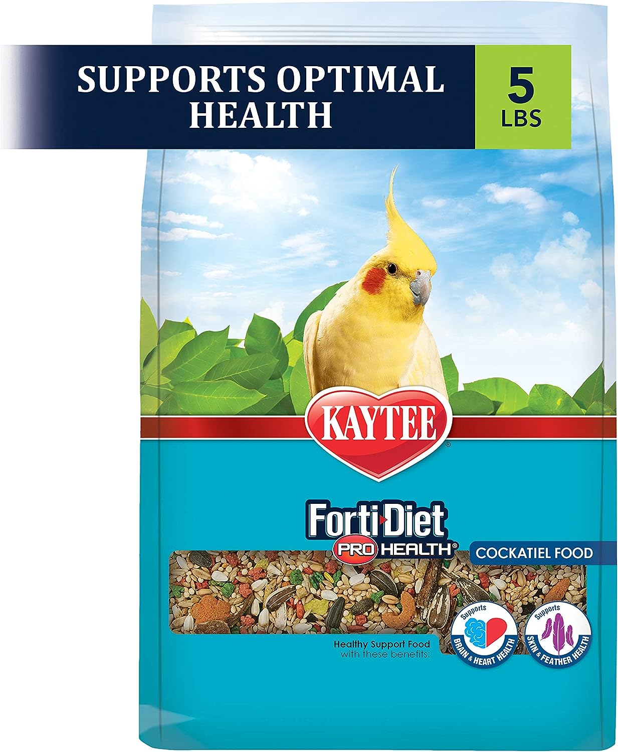 Kaytee Forti-Diet Pro Health Cockatiel Food, 5-lb