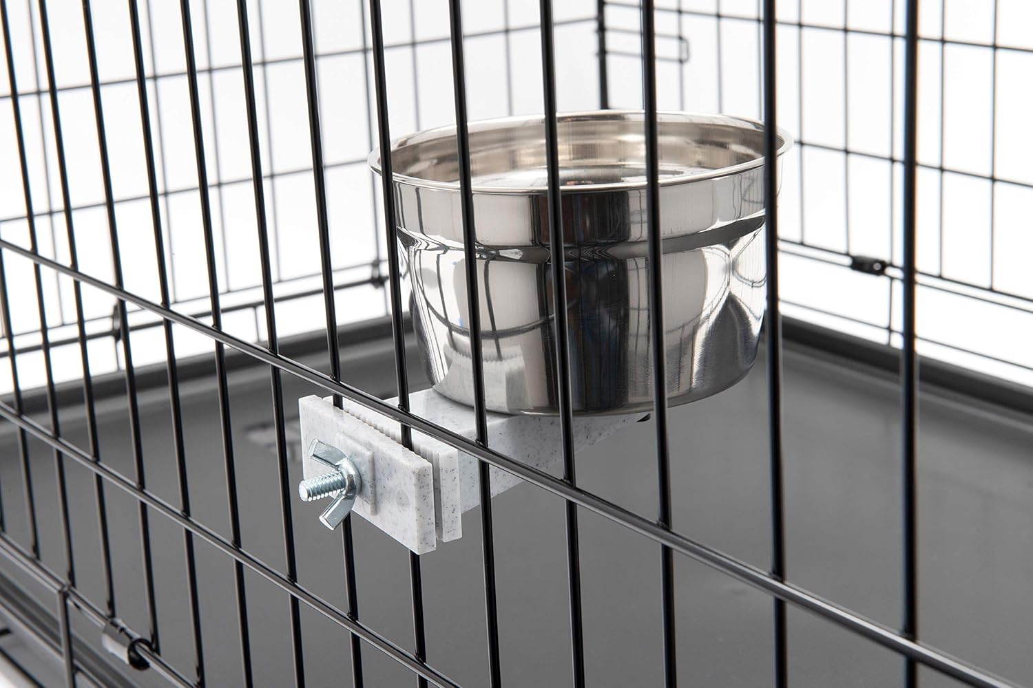 Lixit Quick-Lock Bird Cage Bowl 20 oz Stainless