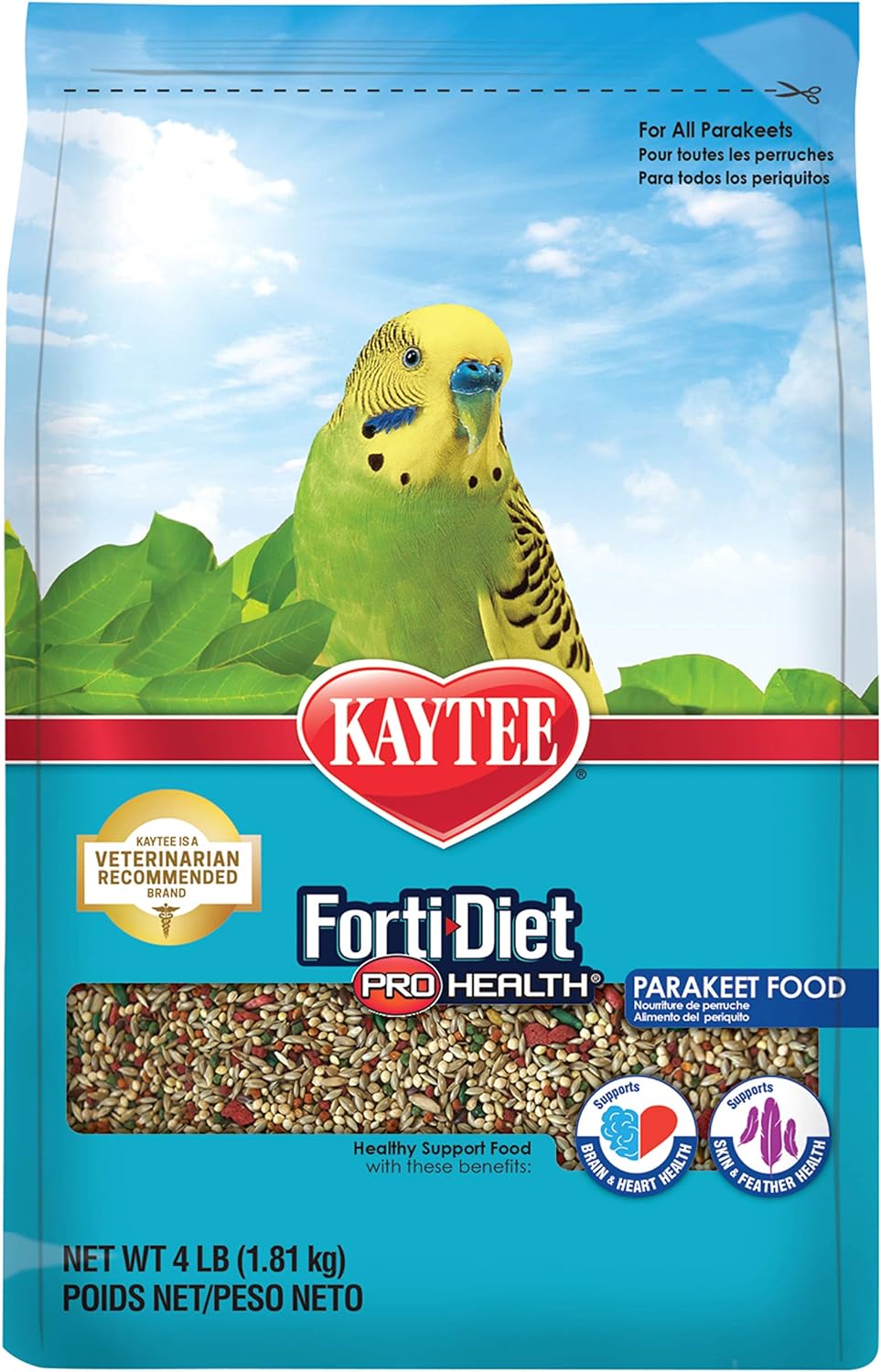 Kaytee Forti-Diet Pro Health Parakeet Food 4-lb