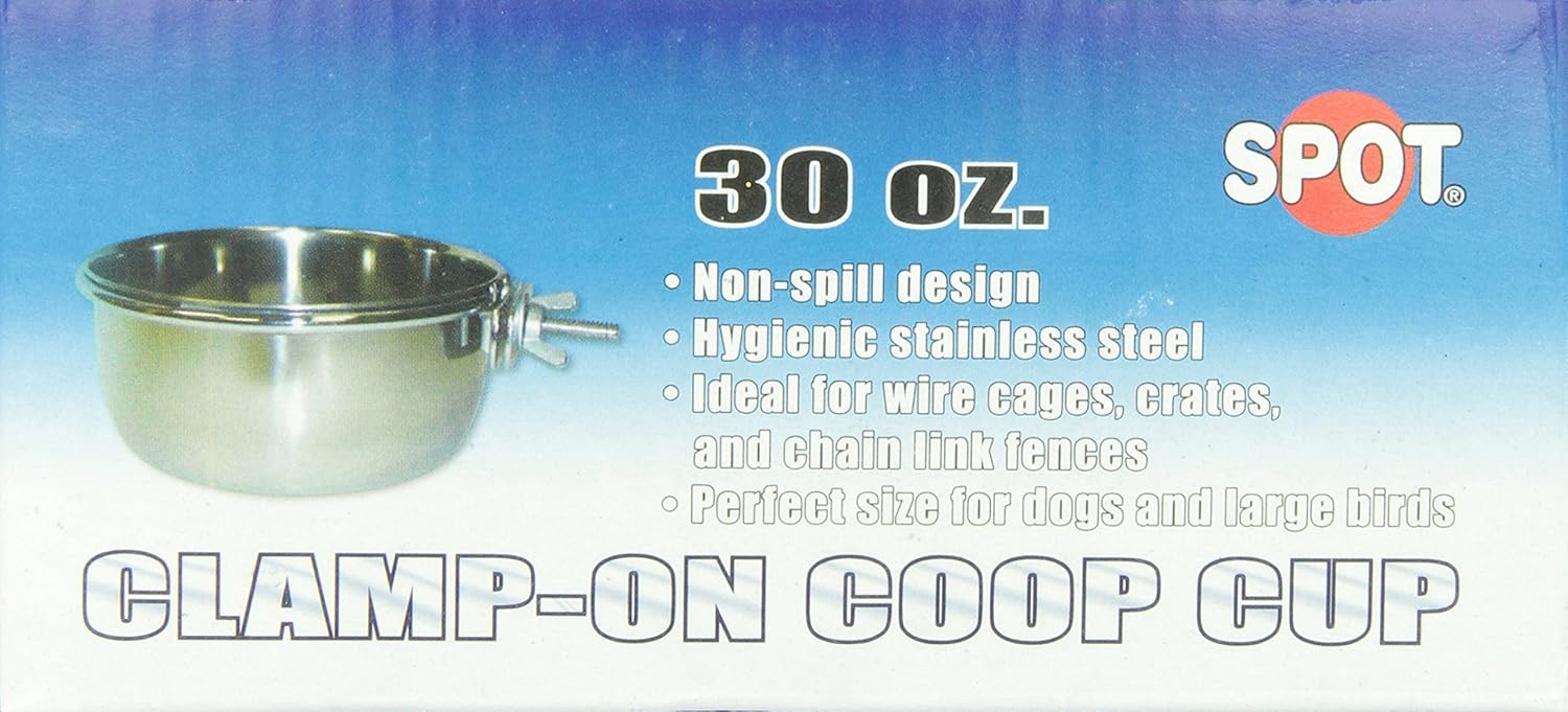 Stainless Steel Clamp On Coop Cup 30-oz