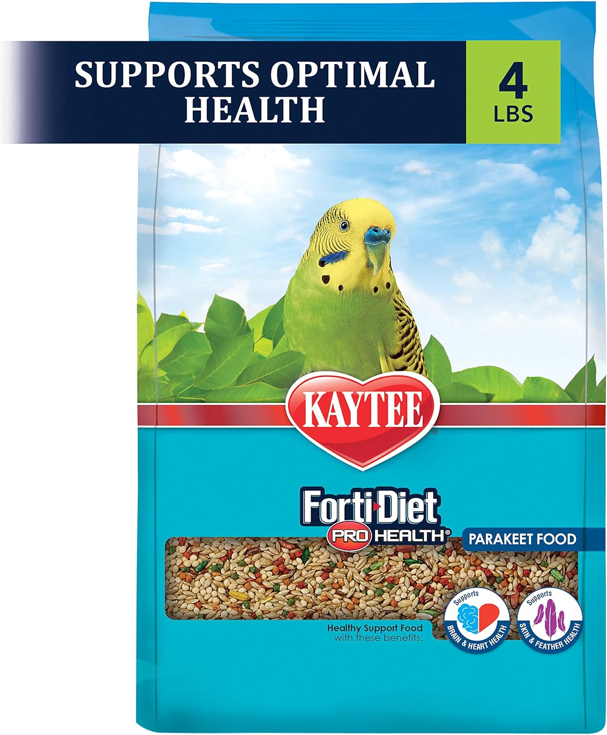 Kaytee Forti-Diet Pro Health Parakeet Food 4-lb