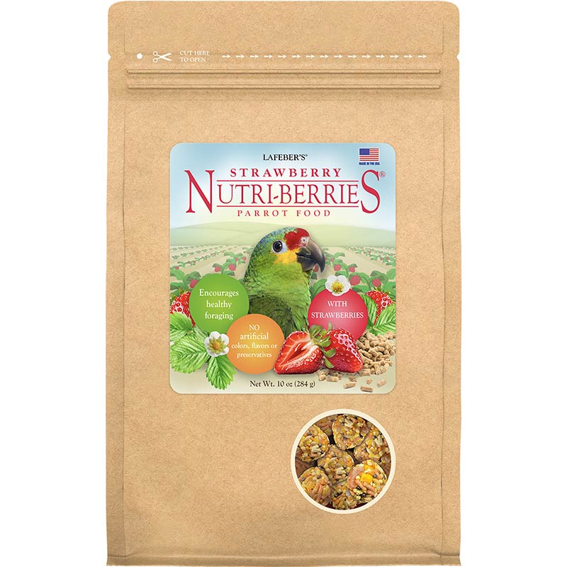 Lafeber's Strawberry Nutri-Berries for Parrots - Limited Edition 10oz