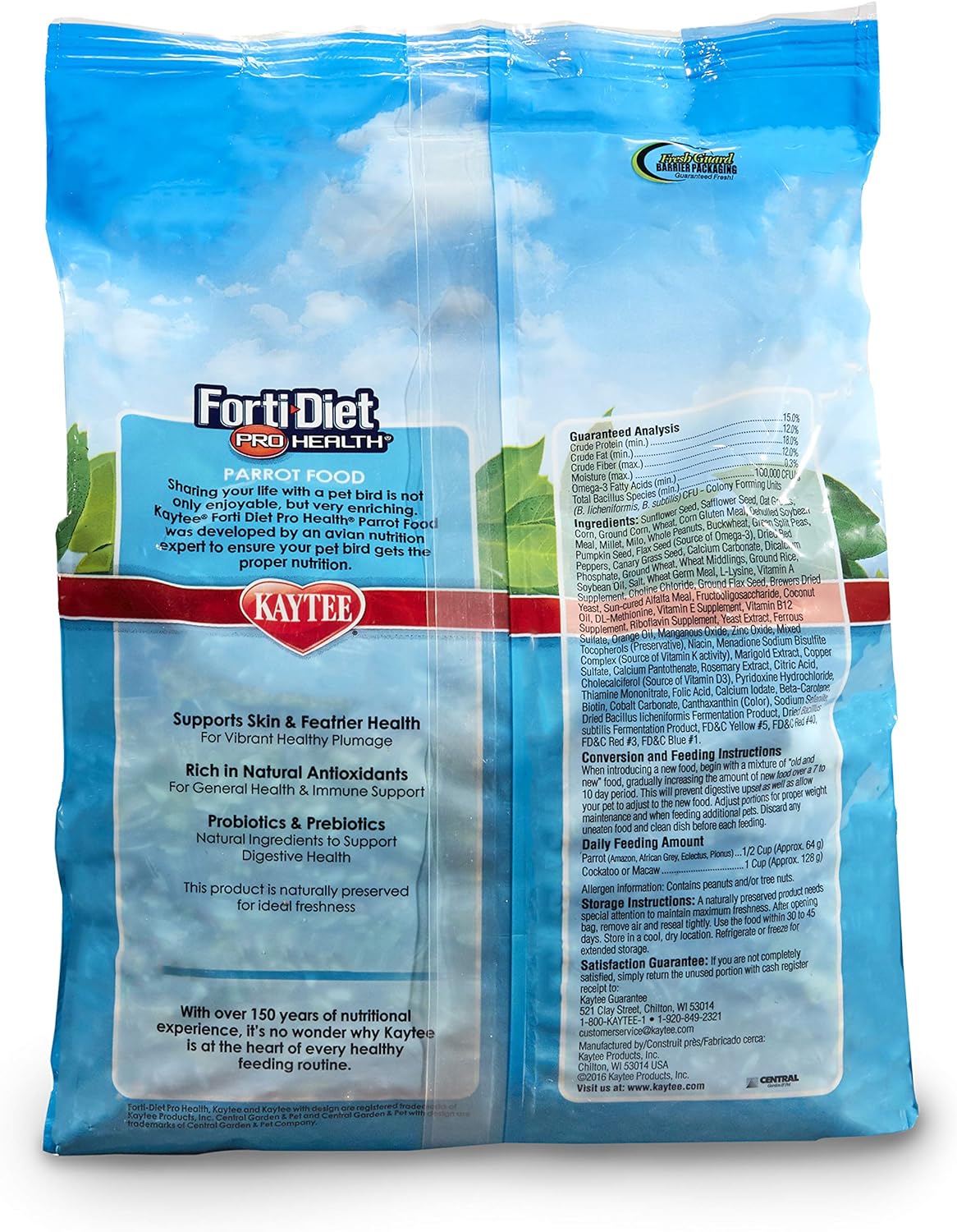 Kaytee Forti-Diet Pro Health Parrot Food 5-lb