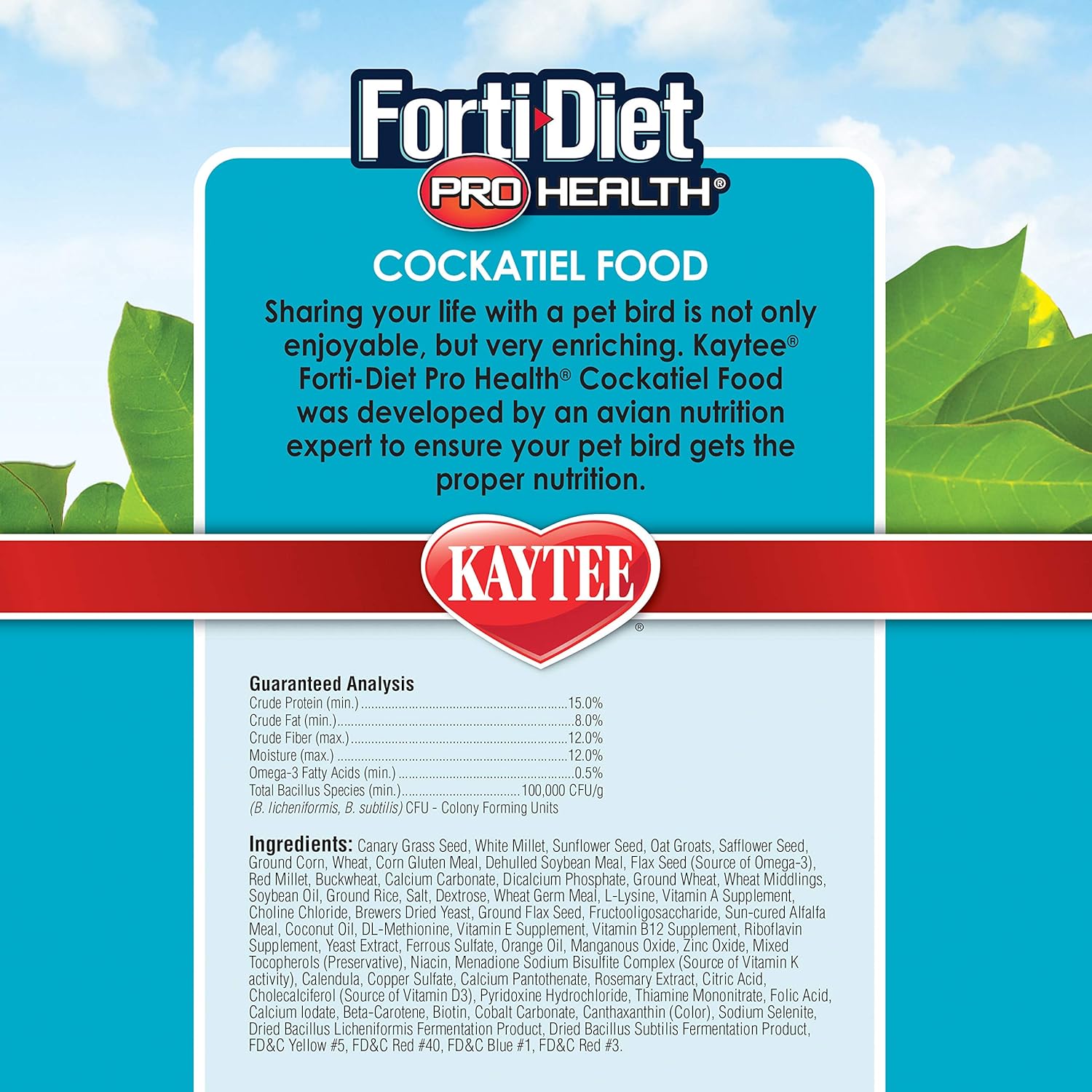 Forti-Diet Pro Health Cockatiel Food, 5-lb