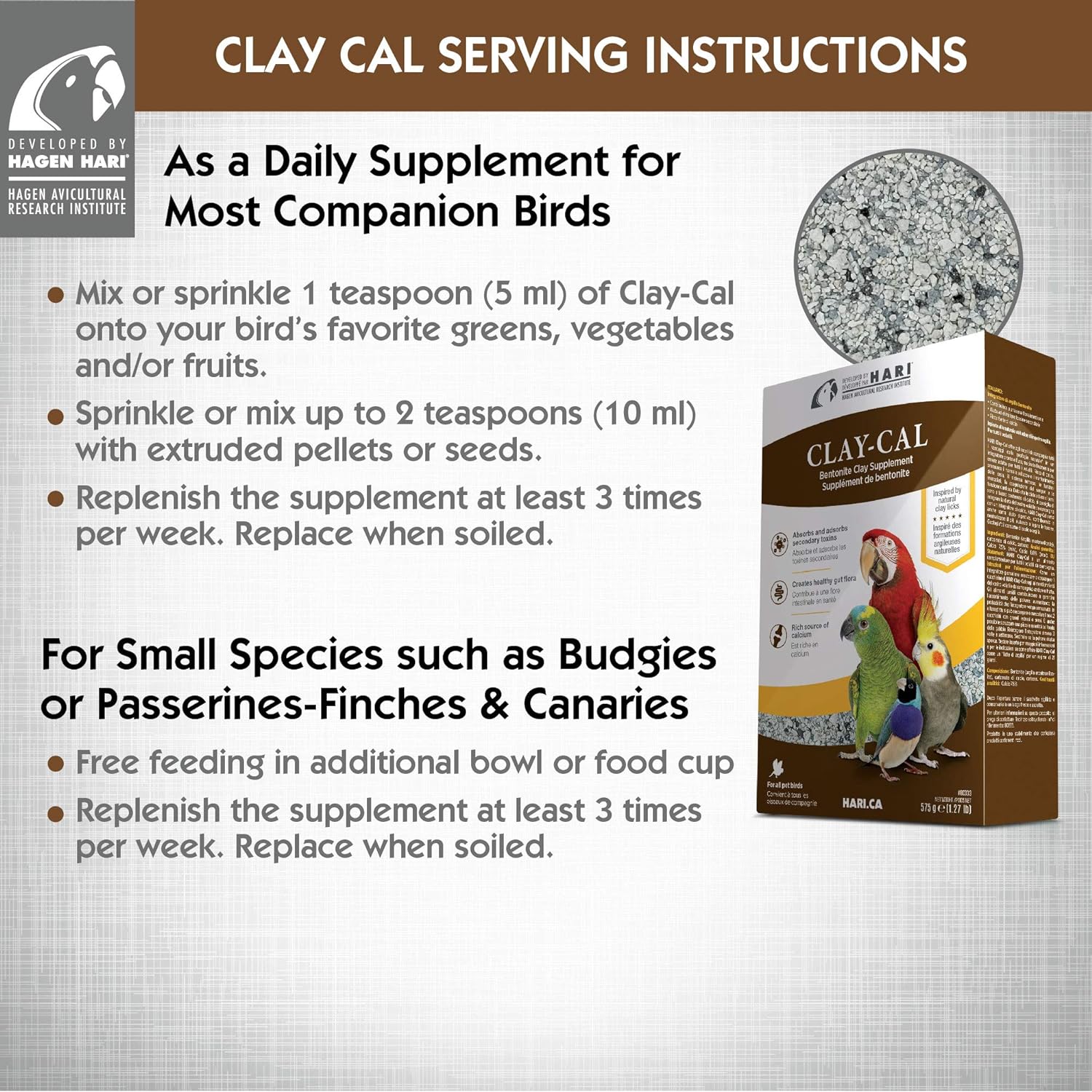 Clay-Cal Bentonite Clay Supplement