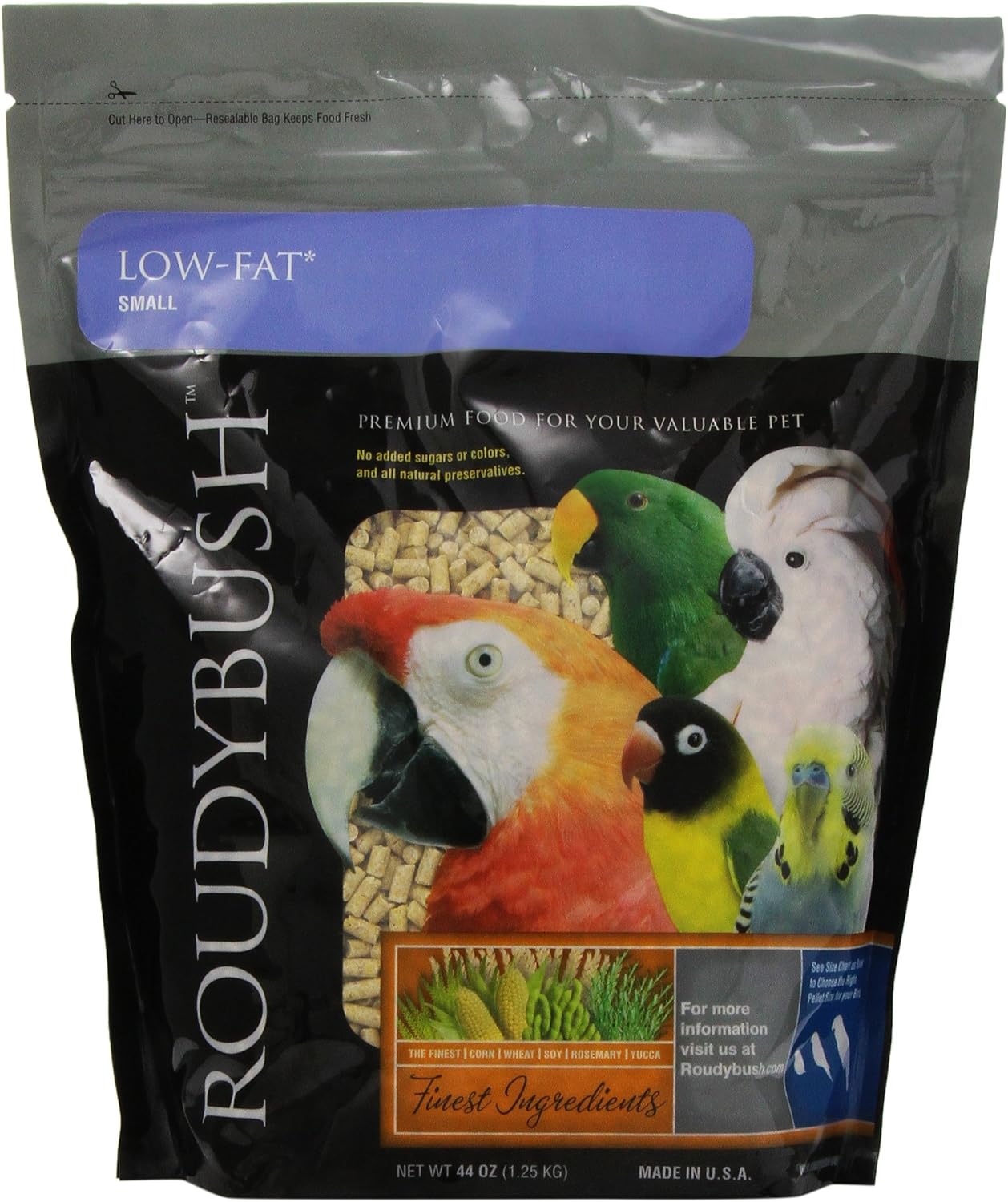 Roudybush Low Fat Maintenance Bird Food - Small - 44-oz