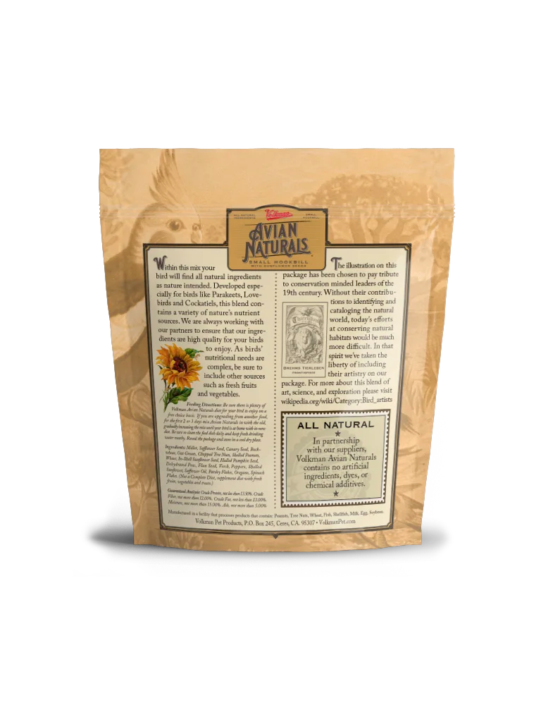 Avian Naturals Small Hookbill With Sunflower 4-lb