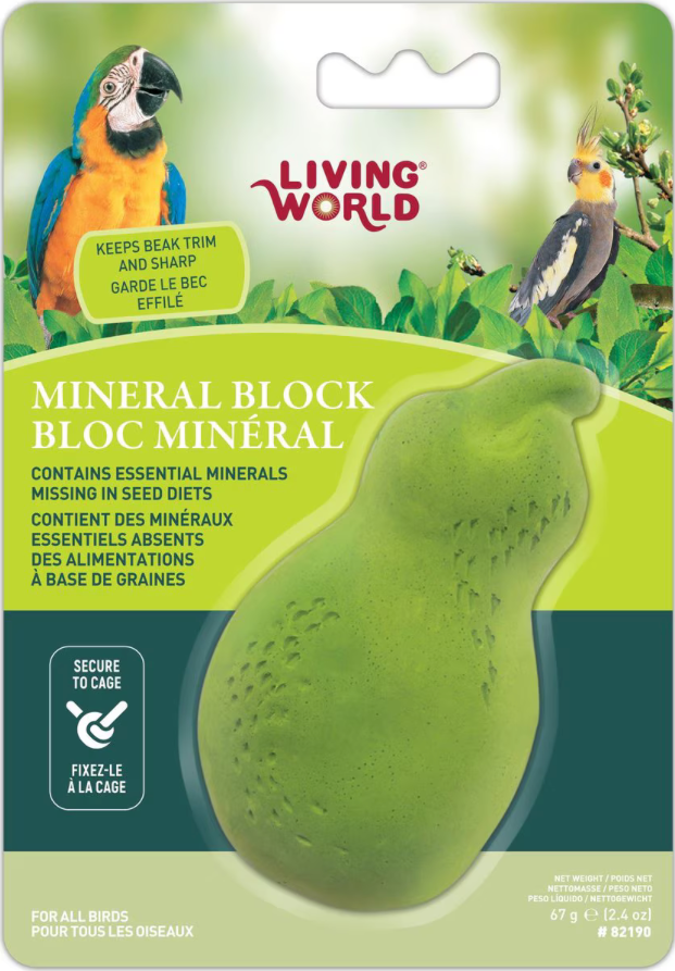 Mineral Block Pear Bird Beak Conditioner