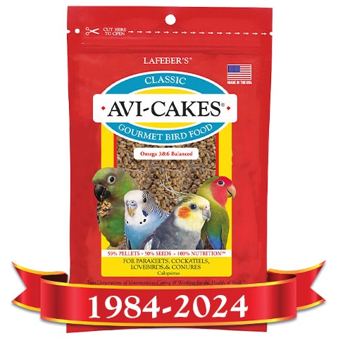 Avi-Cake clásicos para pájaros pequeños, 8 onzas