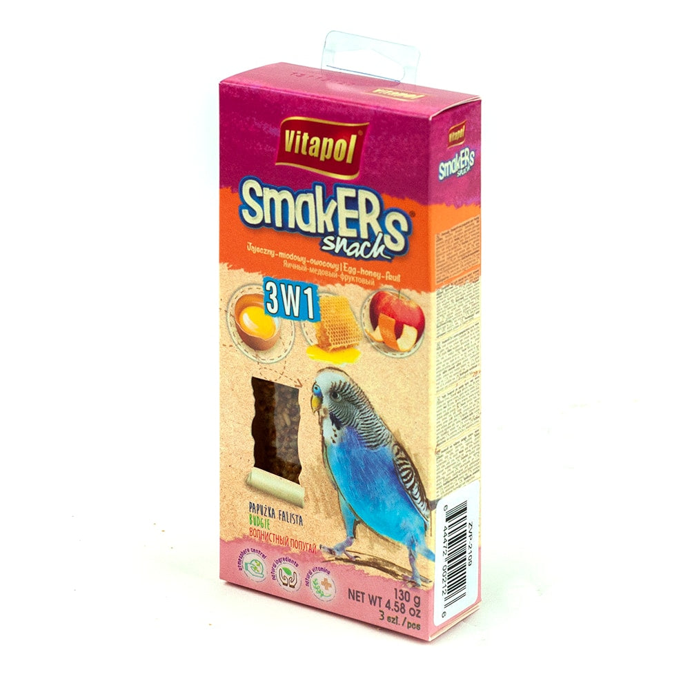 Vitapol Smakers Treat Stick Parakeet 3in1 Mix Pack