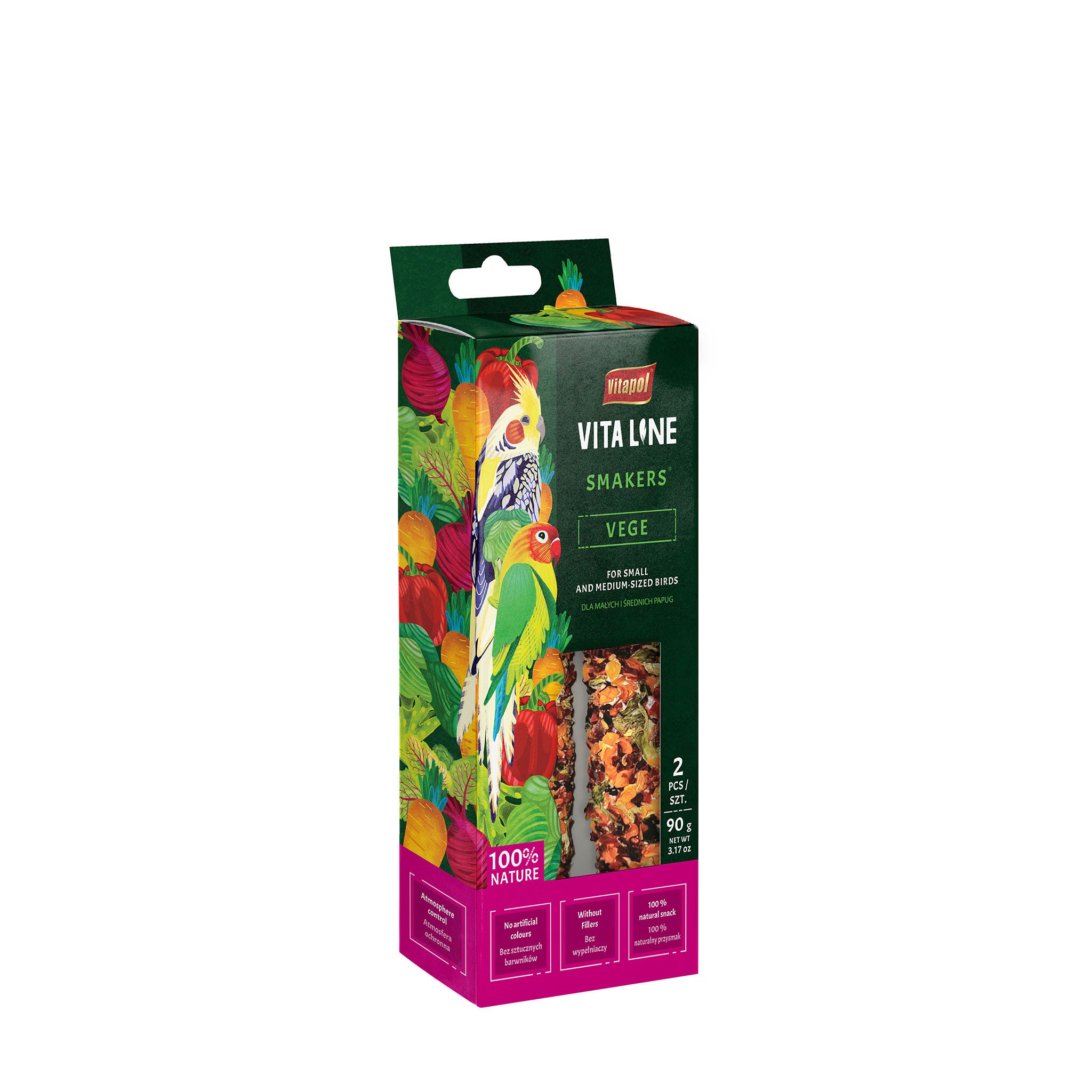 Vitapol Smakers Vege Treat Stick Bird Food Twin Pack