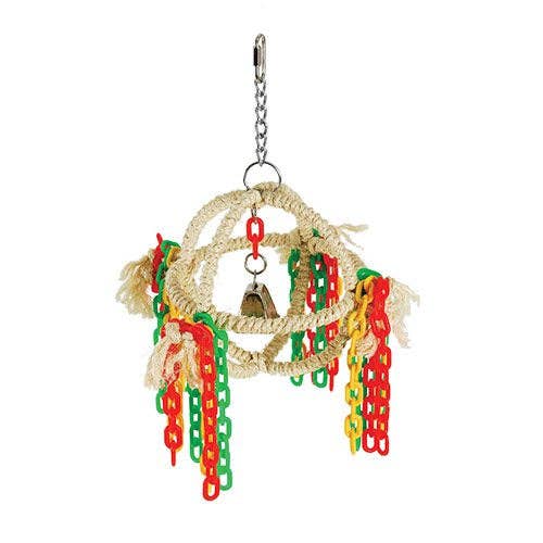 Sisal Activity Sphere Bird Toy