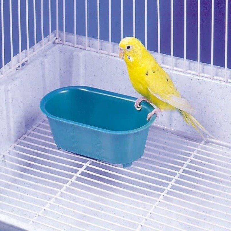 Baño de espejo para pájaros para mascotas 