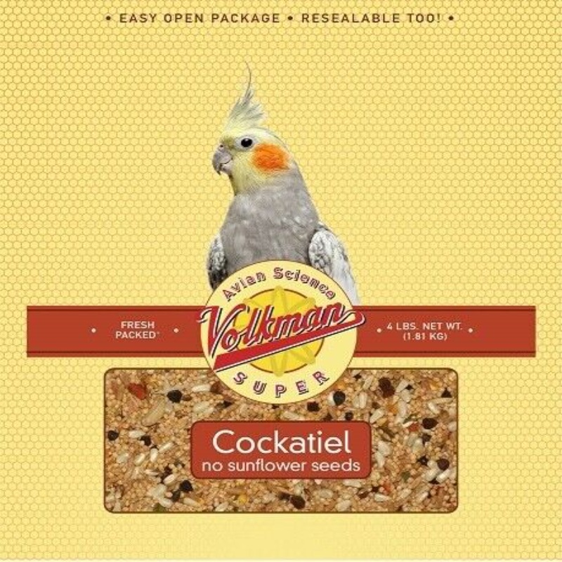 Sunflower-Free Cockatiel Mix 4lb