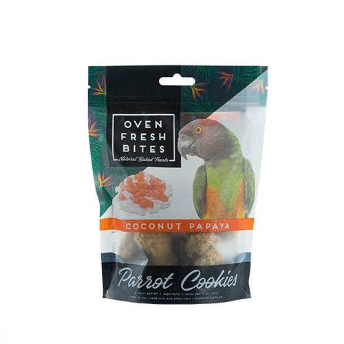 Oven Fresh Bites - 4 oz Parrot Cookies: Coconut Papaya