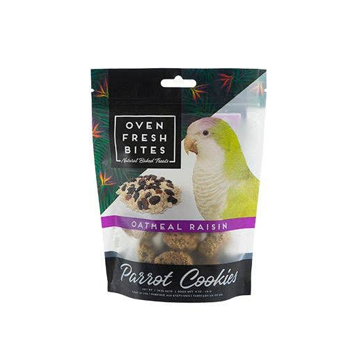 Oven Fresh Bites - 4 oz Parrot Cookies: Oatmeal Raisin